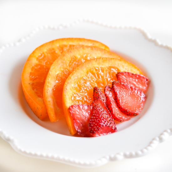 Orange and Strawberry Summer Cake