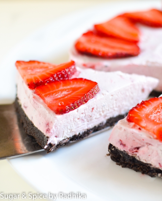 Strawberry and Oreo Cheesecake