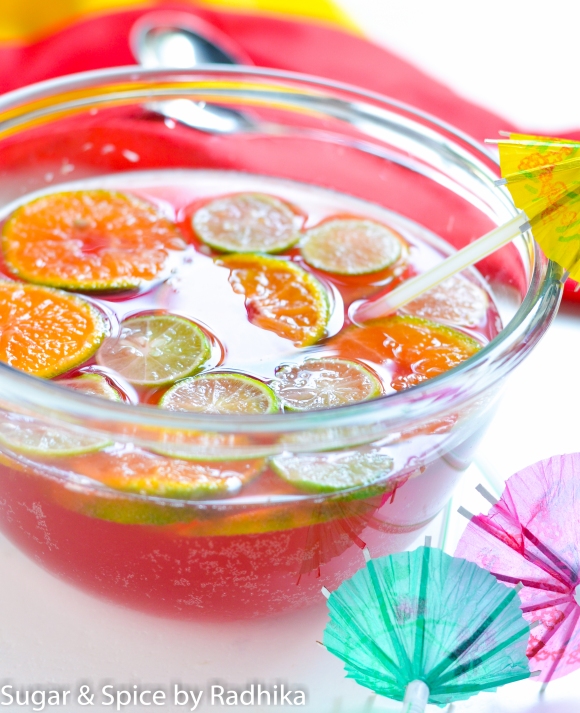 Orange and Cranberry Summer Punch 